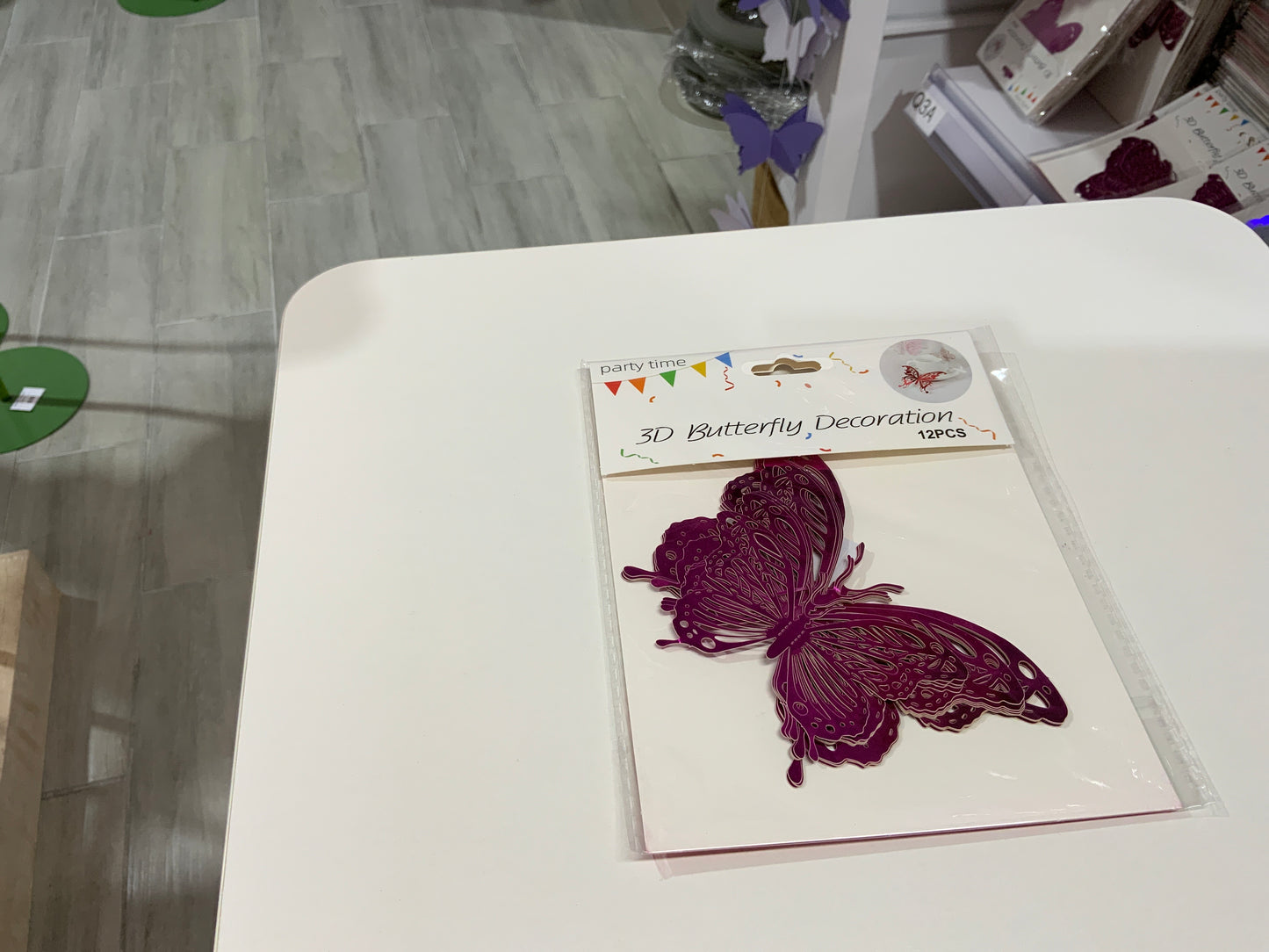 MA379 3D Butterfly Party Banner