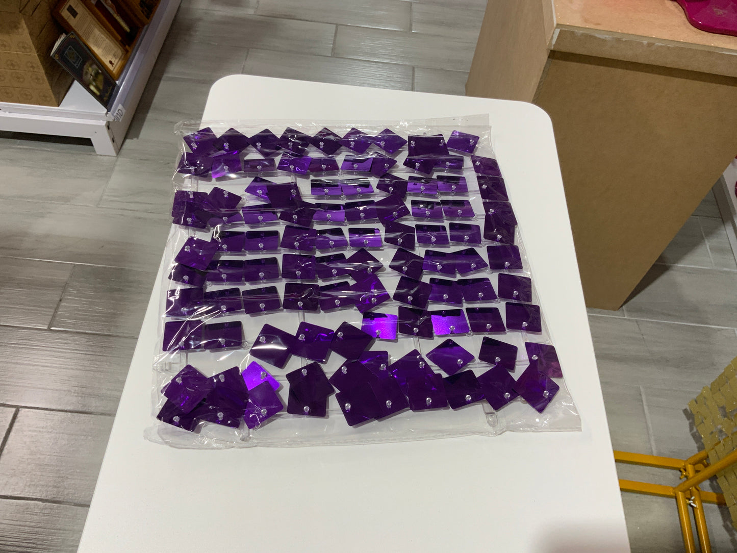 MA271-1 Purple Square Shimmer Wall Panel