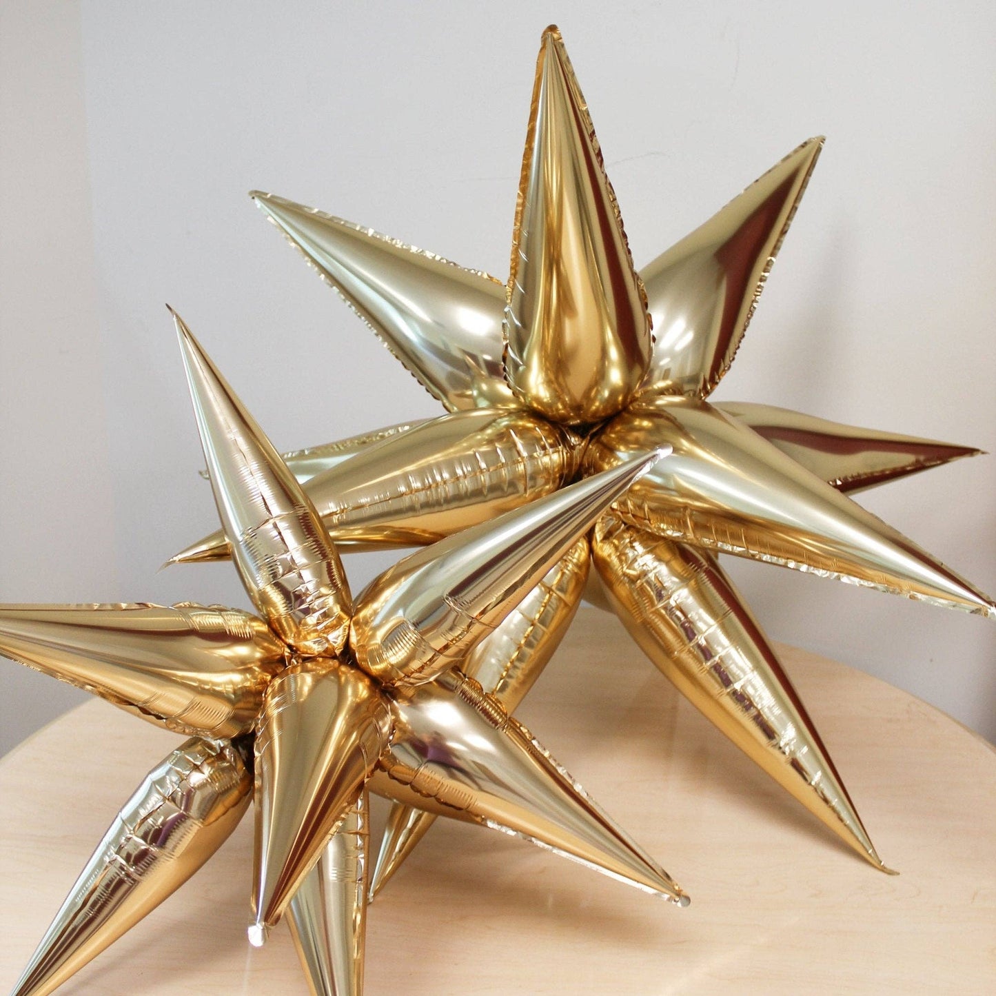 Gold Starburst Cluster Balloon – 40" Foil | Ellie’s Party Supply
