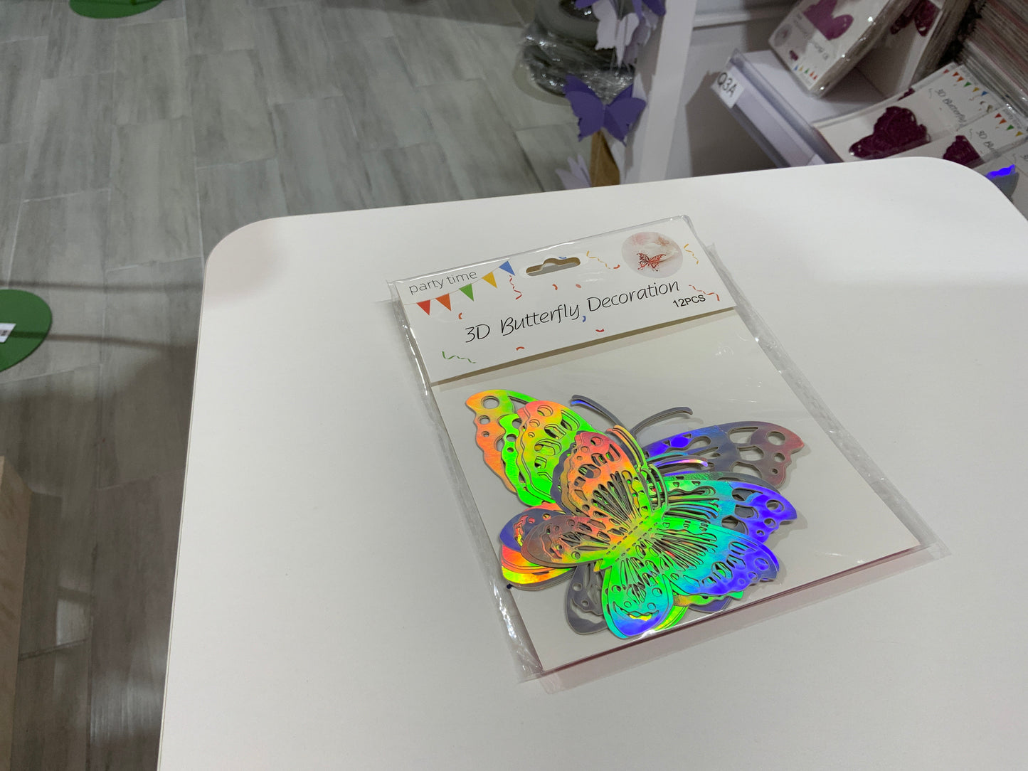 MA378 3D Butterfly Party Banner