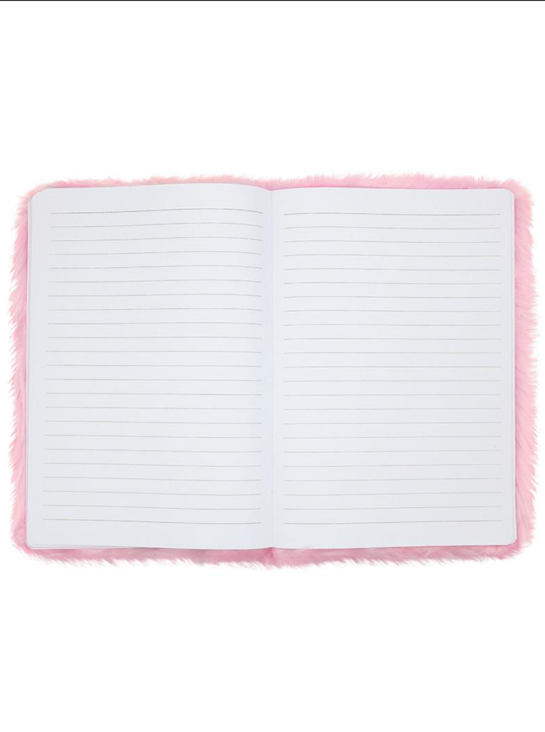 MA066 Fluffy Fur Crown Notebook - Blue