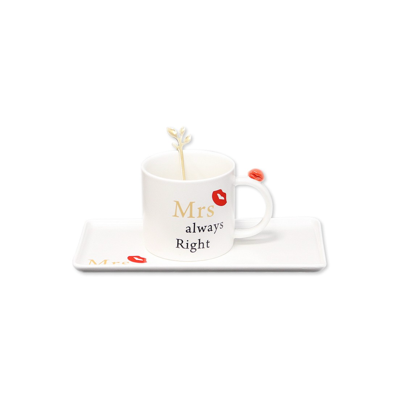 MA134 Mr. and Mrs. Coffee Cup Set - Black