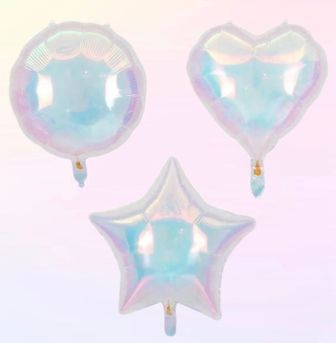MA341 Iridescent Shape Balloon 10"
