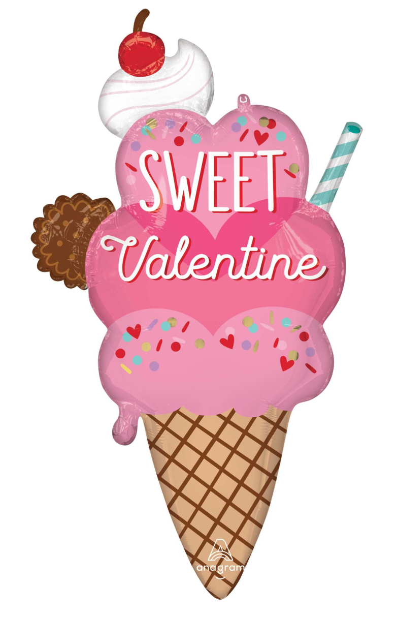 472198 Sweet on You Ice Cream Cone 38" β Helium-Filled"