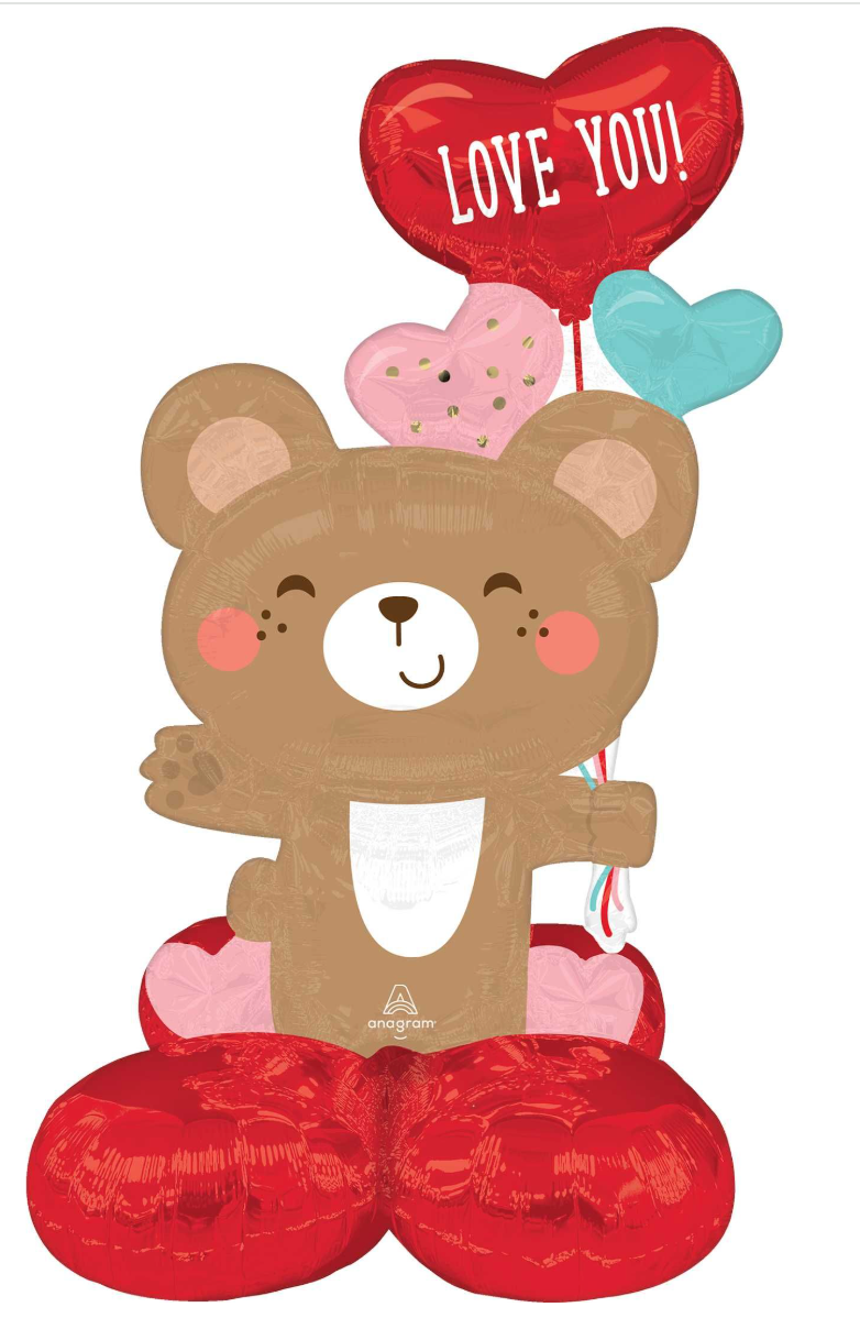 471948 Love You Bear Hug AirLoonz Junior 35"– Air-Filled