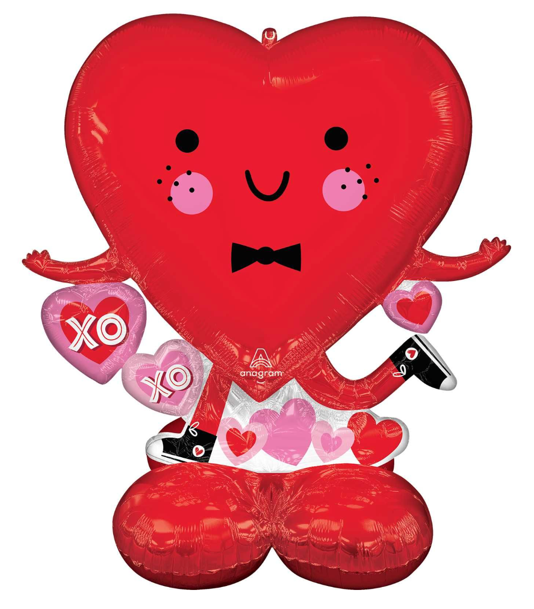472228 Airloonz Happy Heart 43"- Helium filled
