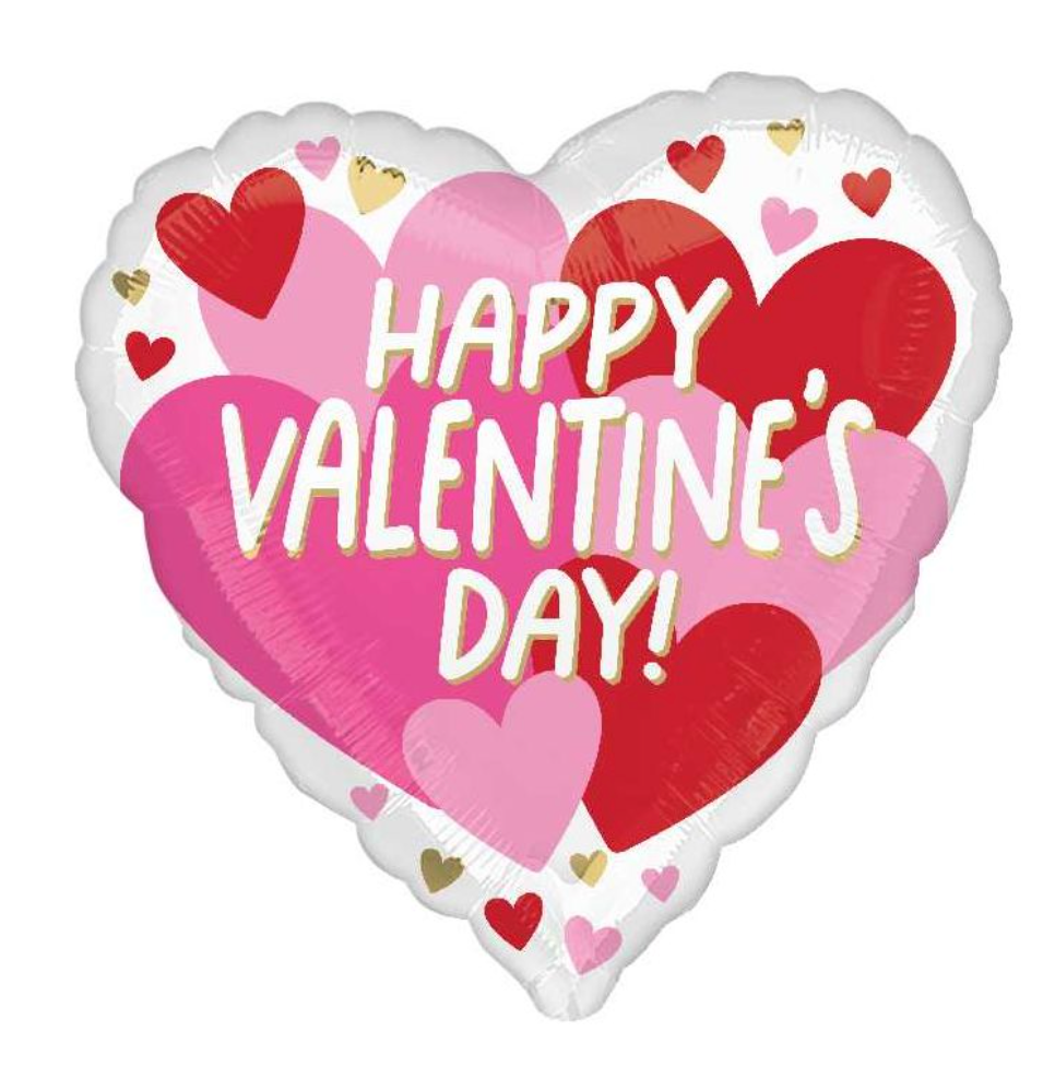 455478 18" HVD Bold Hearts