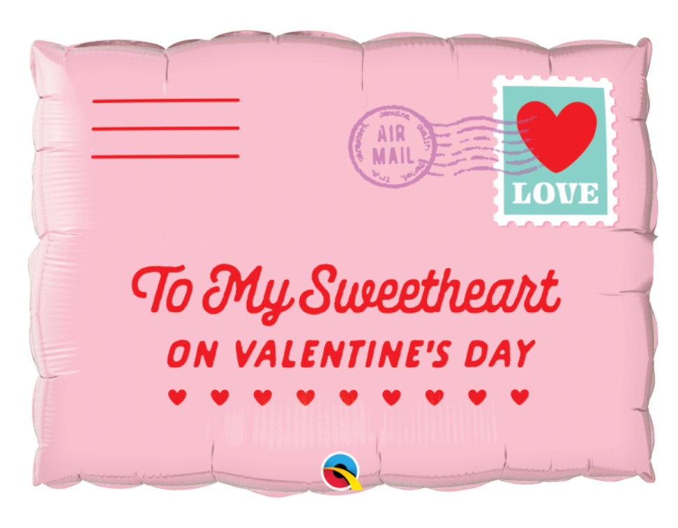 210856 Valentine Love Letter 30" -Helium Filled