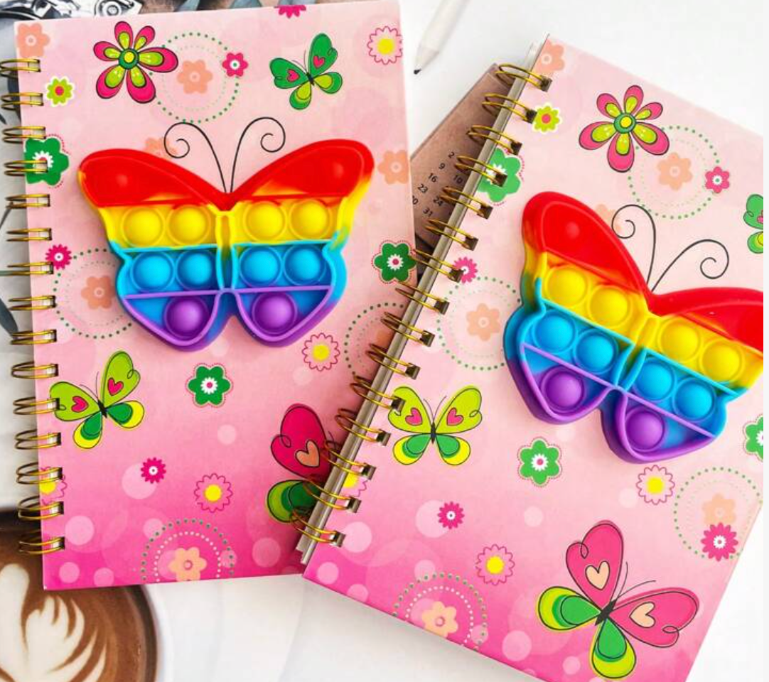 MA064 Butterfly Pop it Notebook