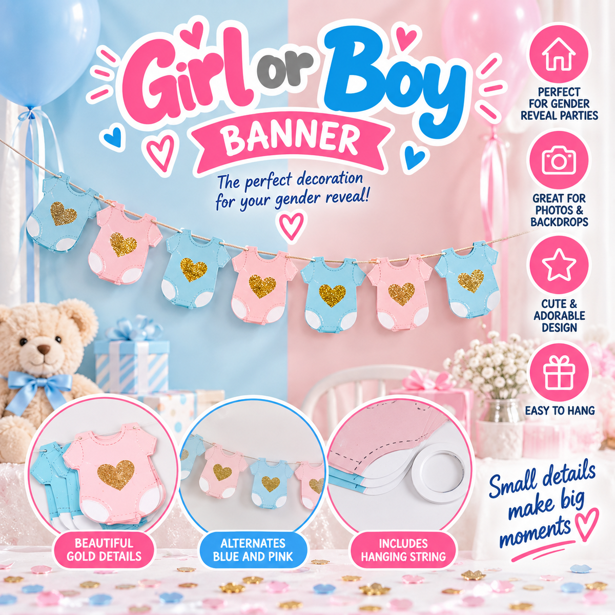 Boy or Girl? Gender Reveal Banner- EVE1080-2