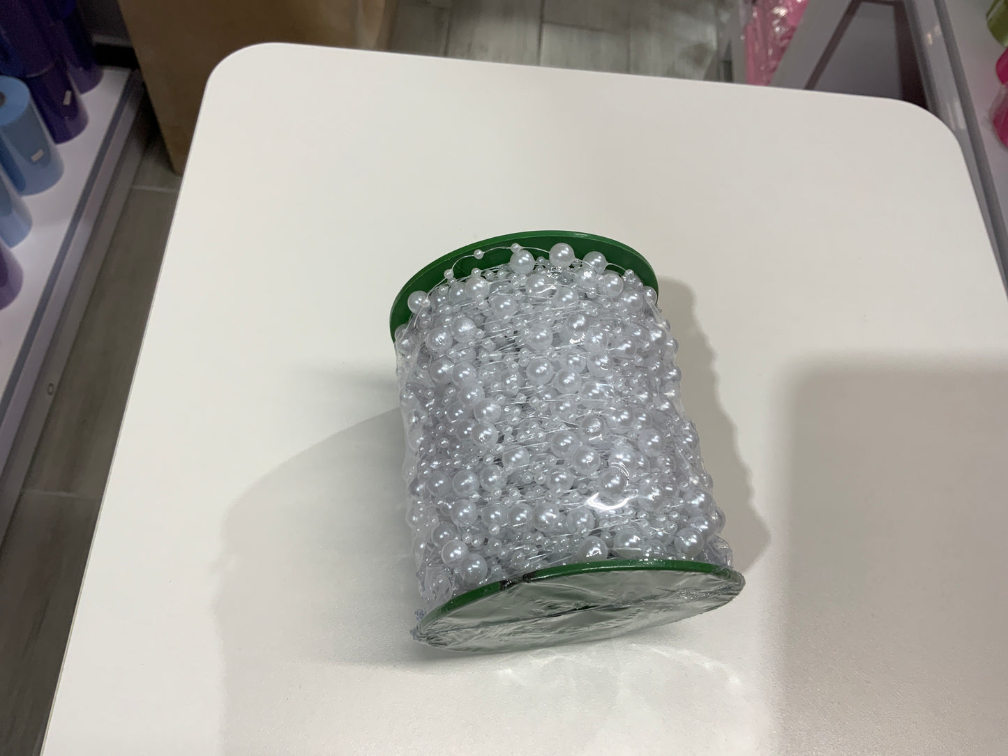 MA429 White Pearl Beads Garland 60M
