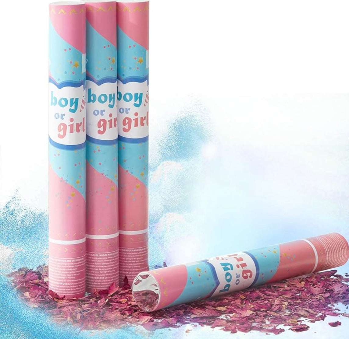 MA336 Gender Reveal Confetti Cannon - Blue