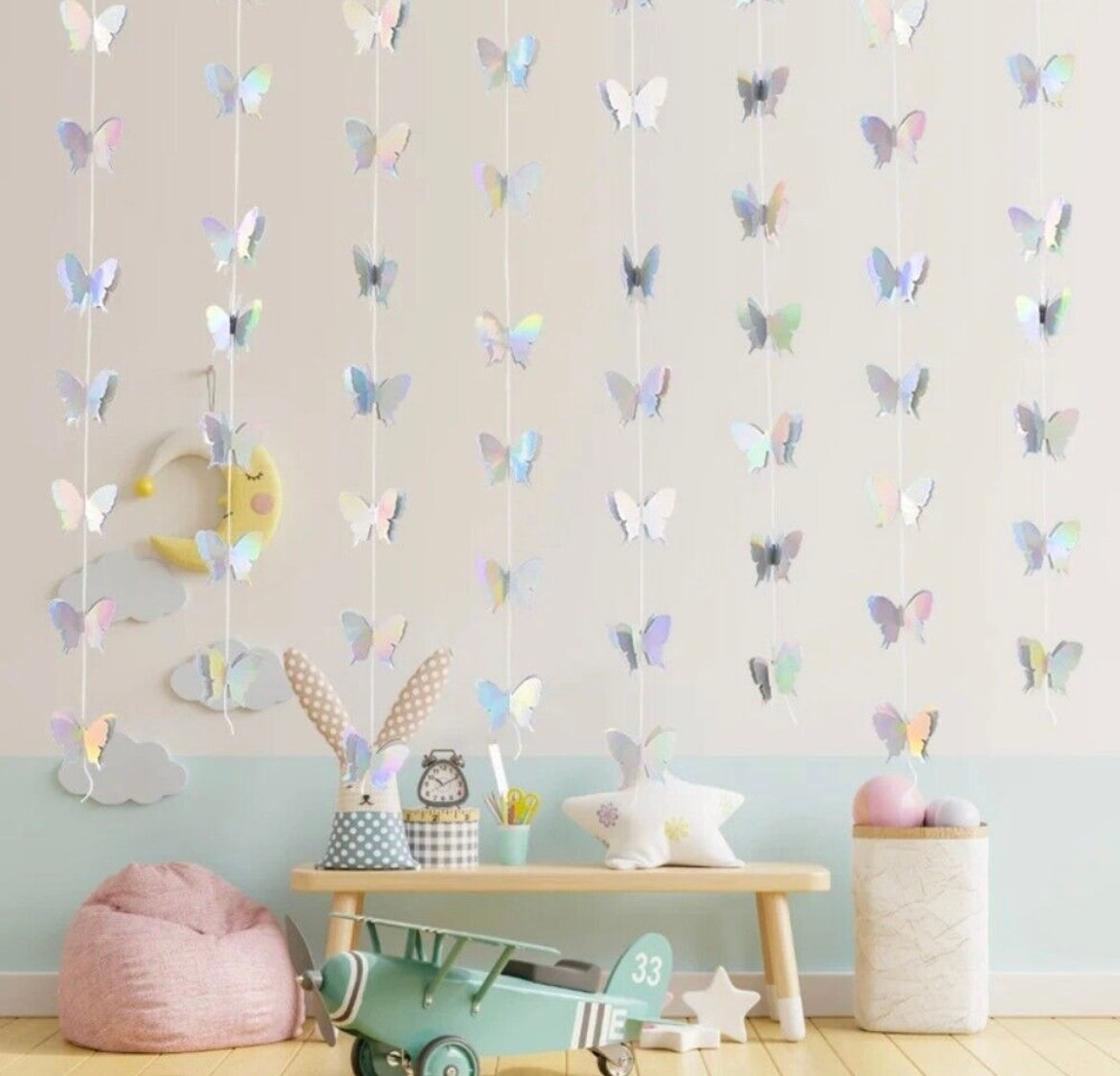 MA372 Butterfly Party Banner