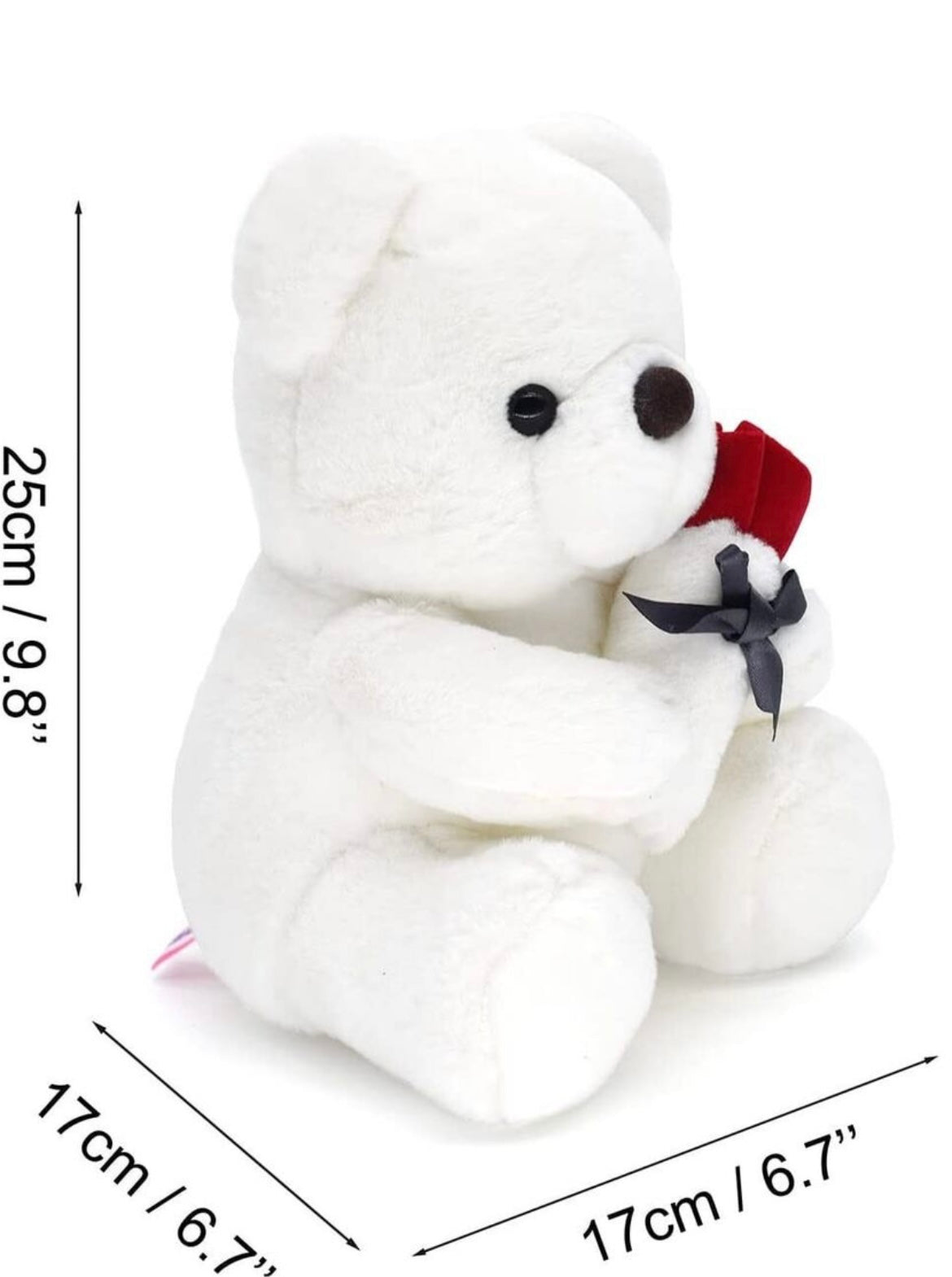 MA105 Small Teddy Bear - White