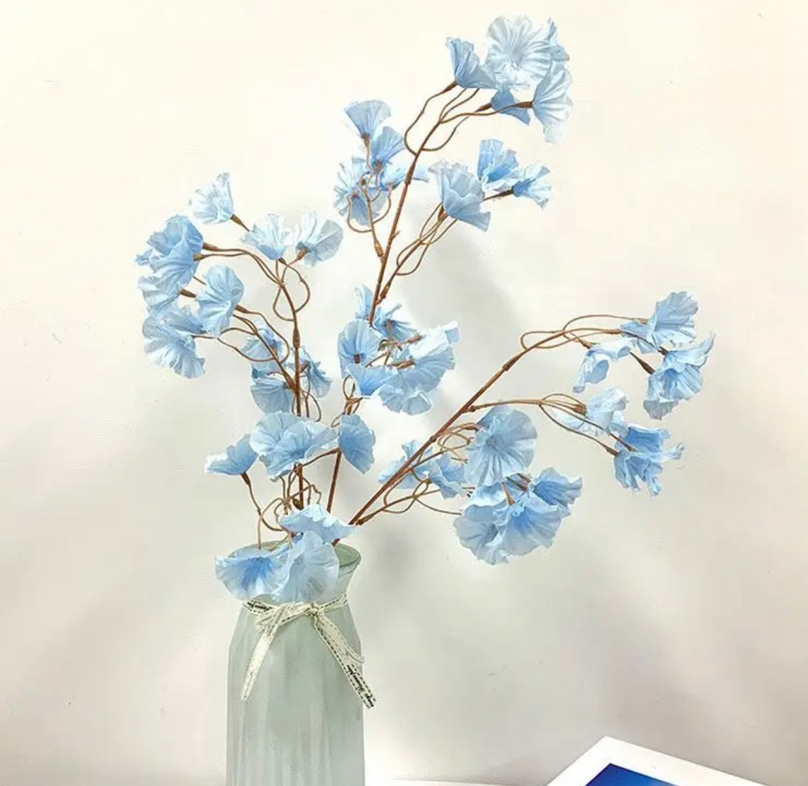 MA548 - Blue Silk Artificial Orchid Bouquet – 43.5"