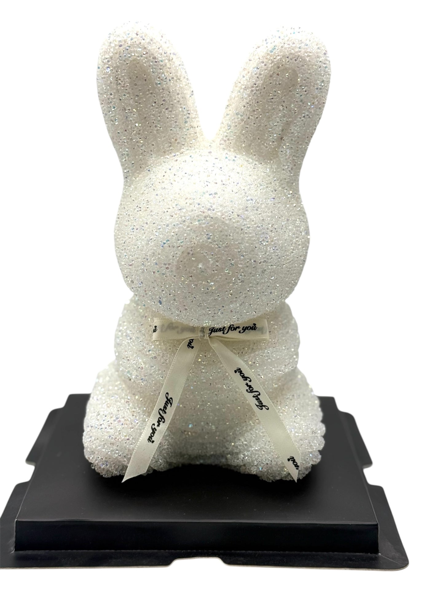 MA132 Diamond Teddy Rabbit 9" - White