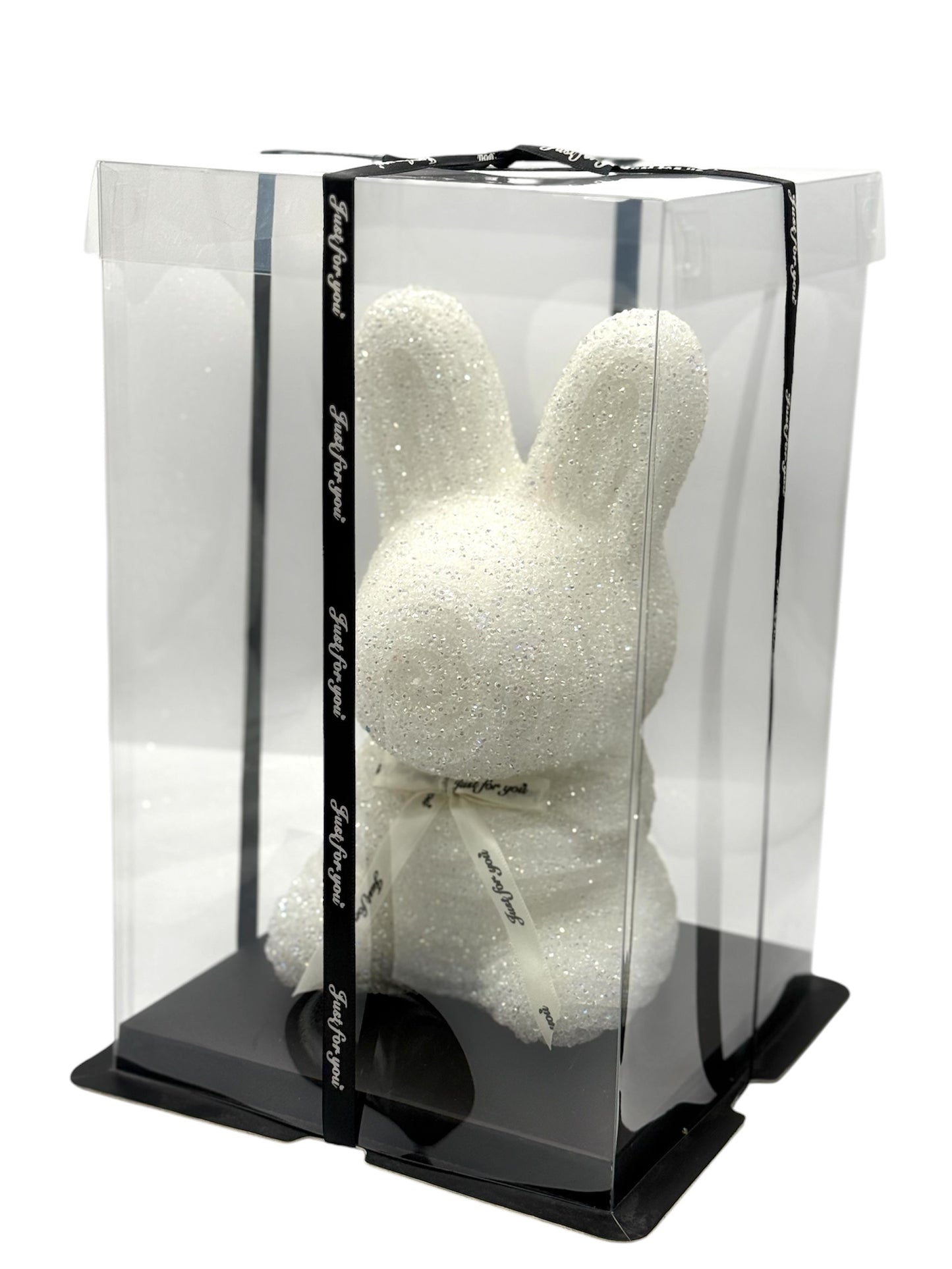 MA132 Diamond Teddy Rabbit 9" - White
