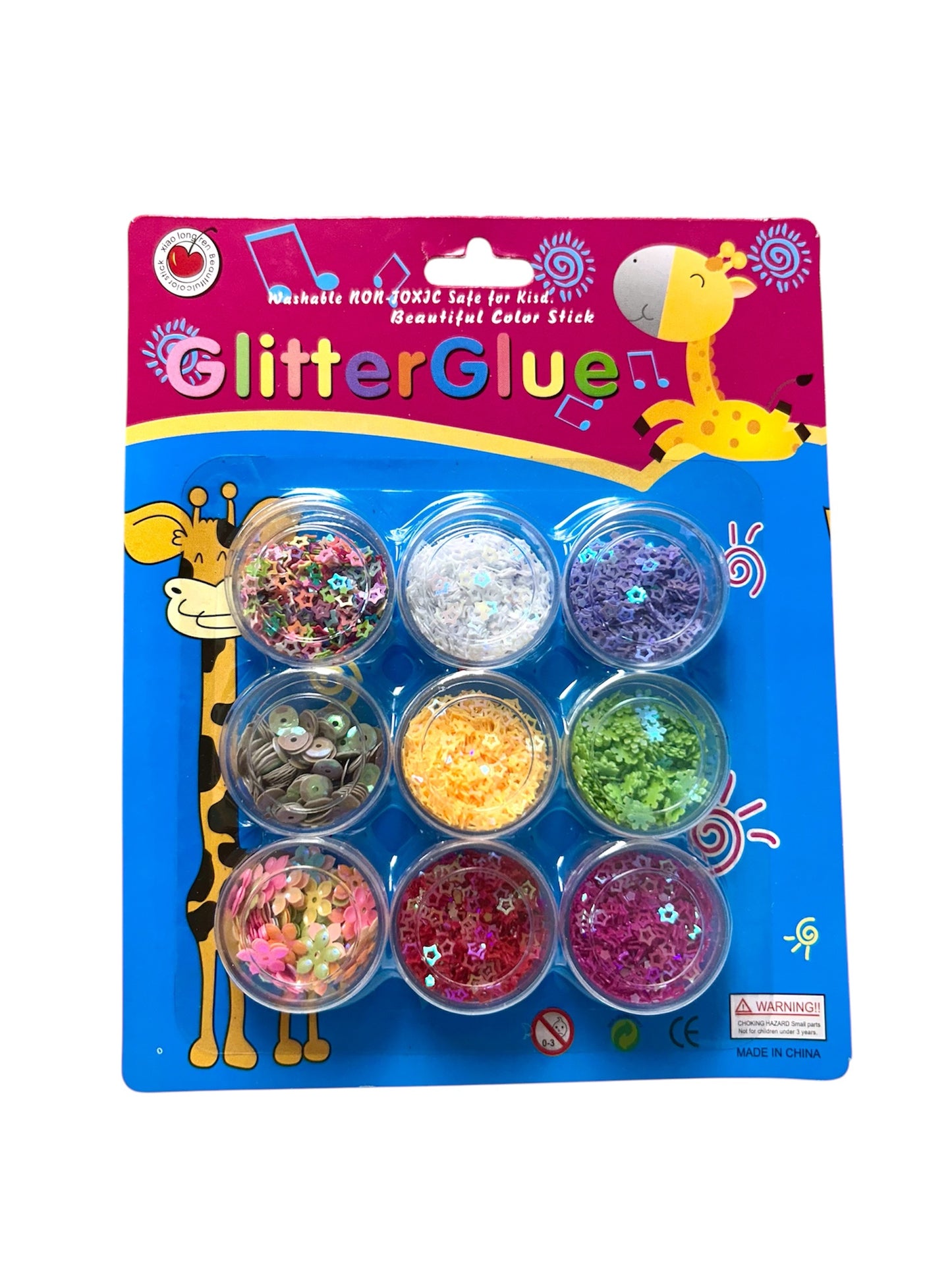 MA519 Glitter Glue x 9 pcs