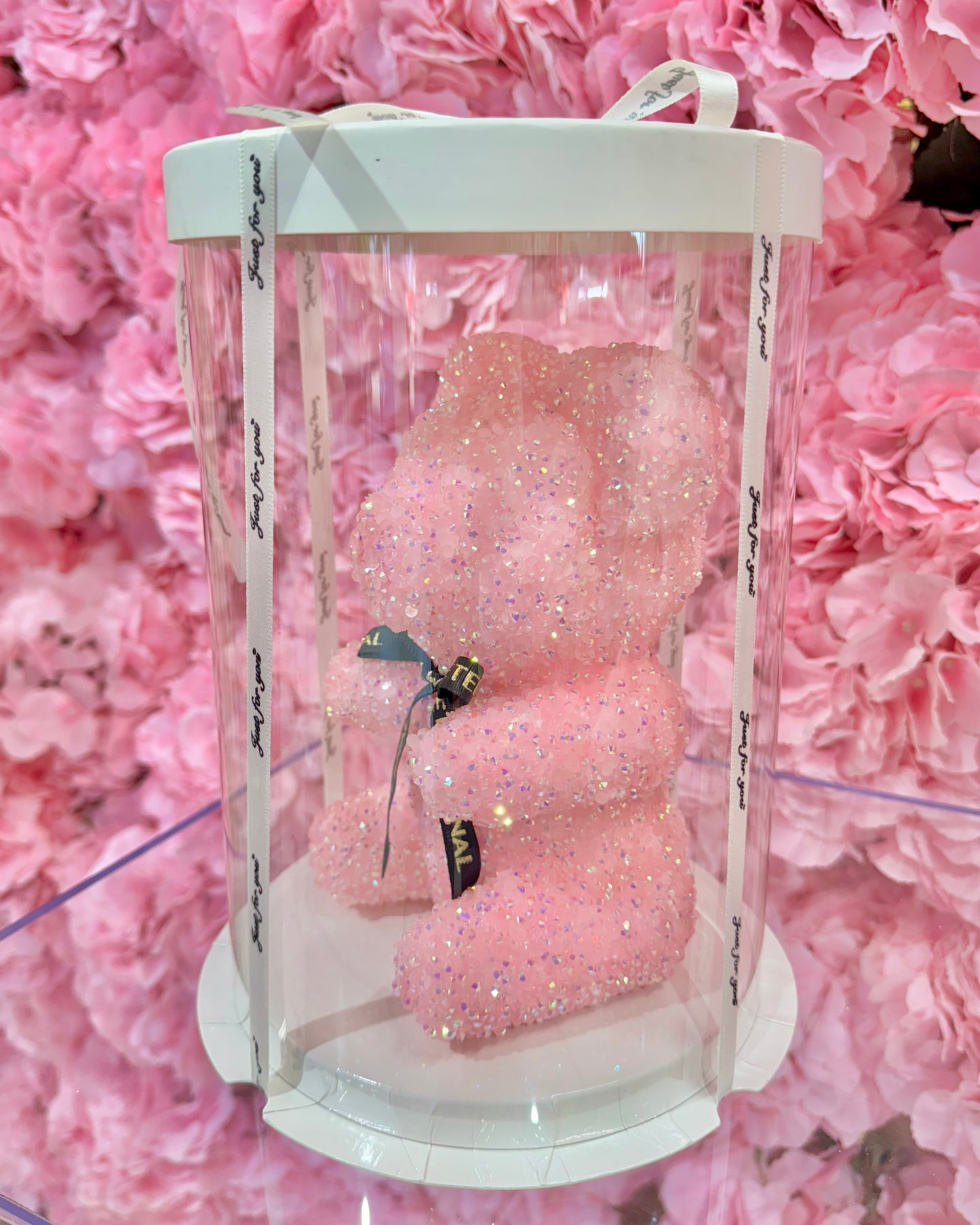 MA513 Oso Crystal Diamond Teddy Bear 7" x 4"