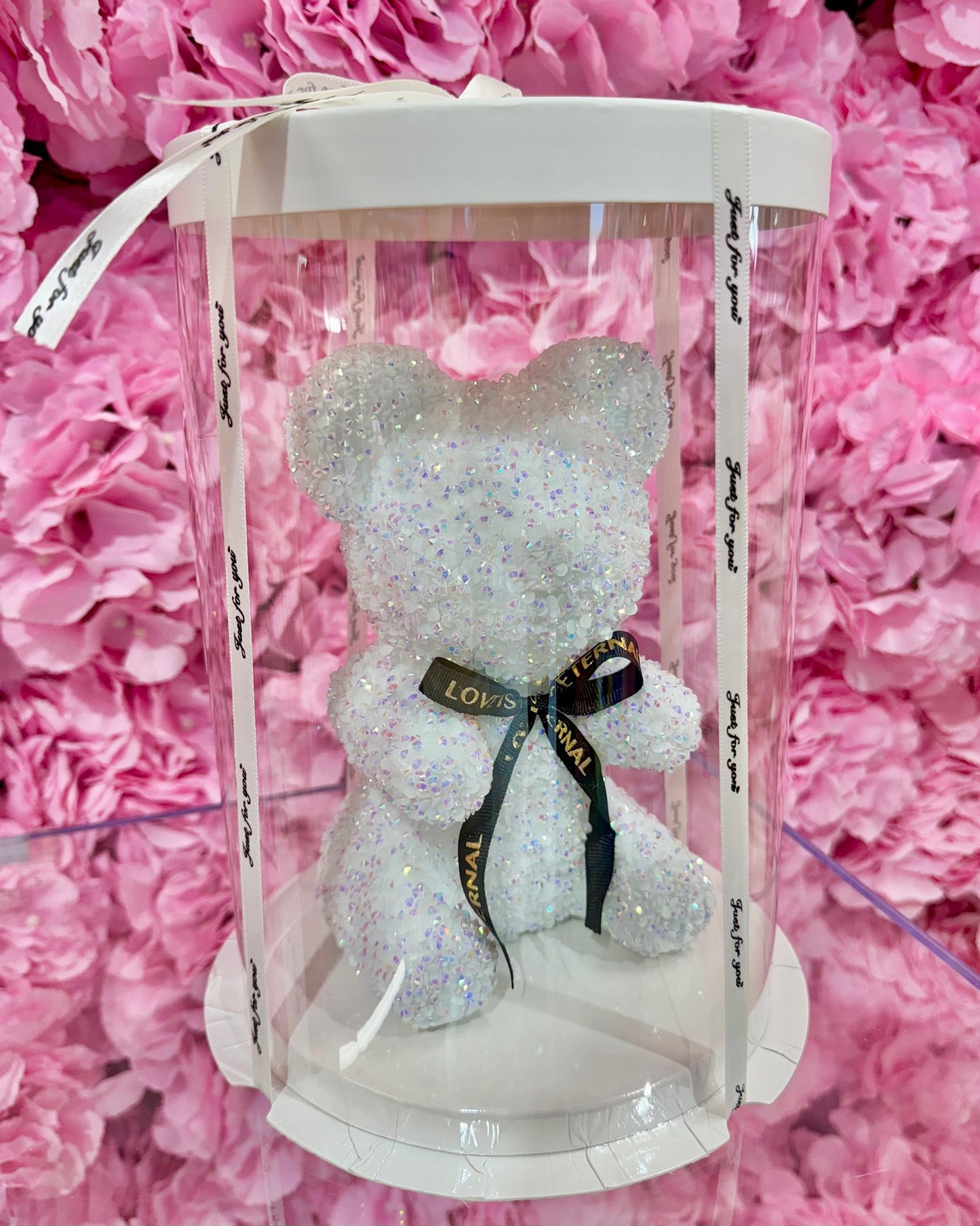 MA513 Oso Crystal Diamond Teddy Bear 7" x 4"