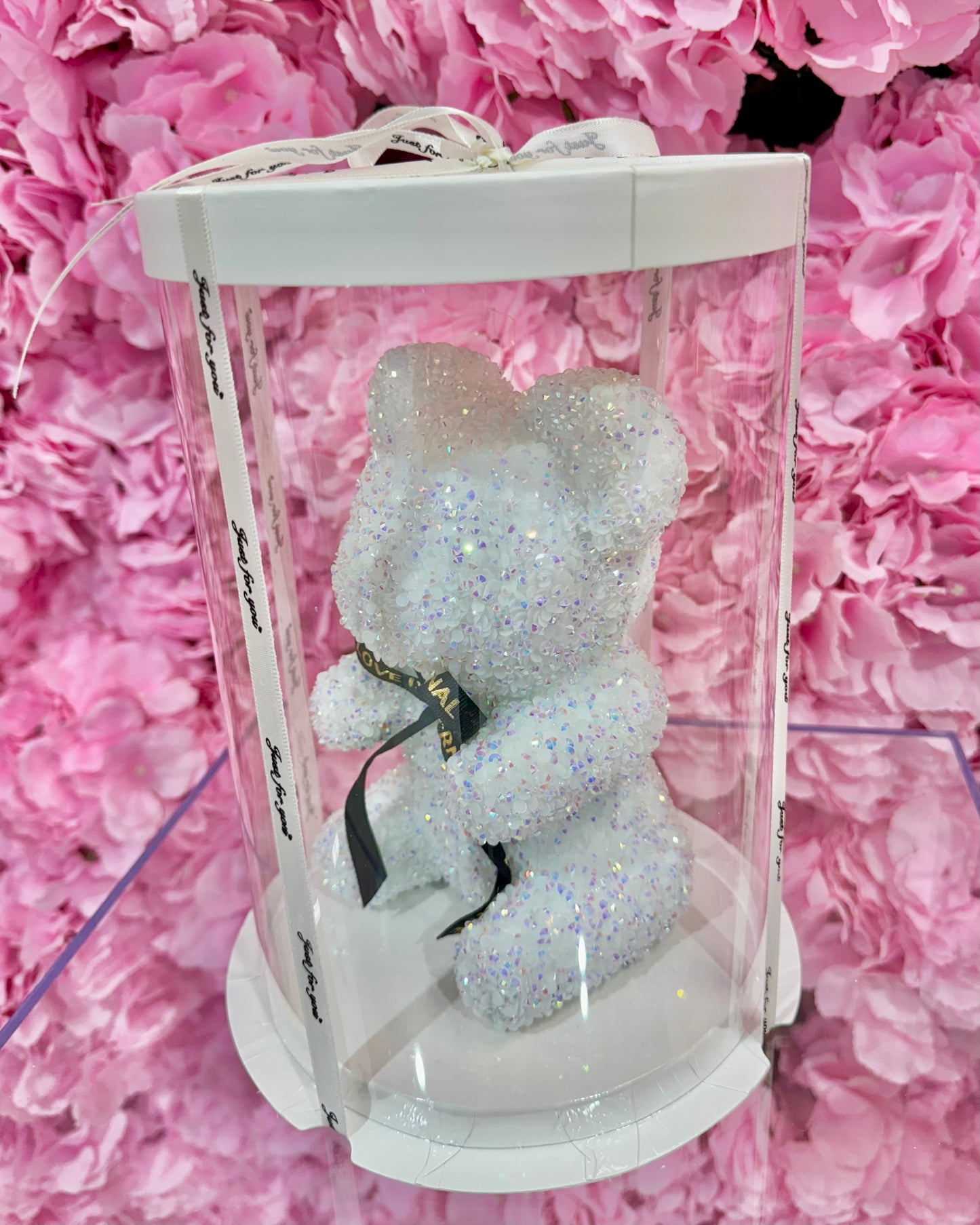 MA513 Oso Crystal Diamond Teddy Bear 7" x 4"