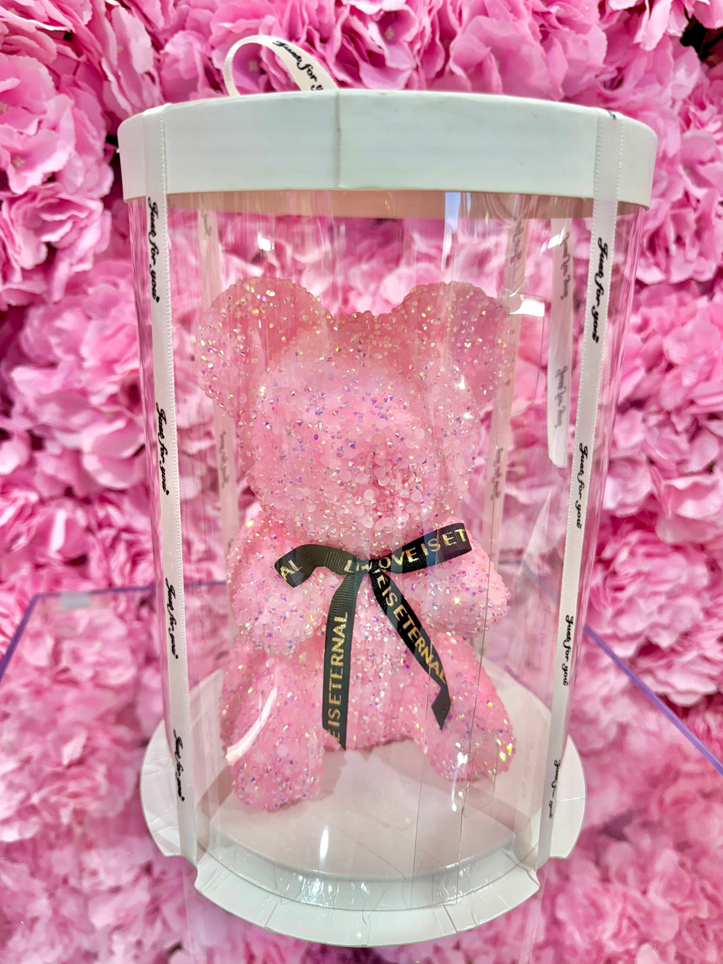 MA513 Oso Crystal Diamond Teddy Bear 7" x 4"