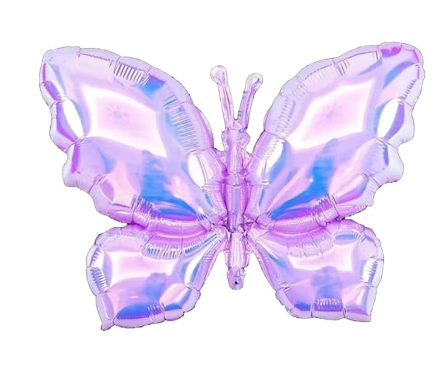 MA338 Iridescent Butterfly Ballon 65x48CM Clear