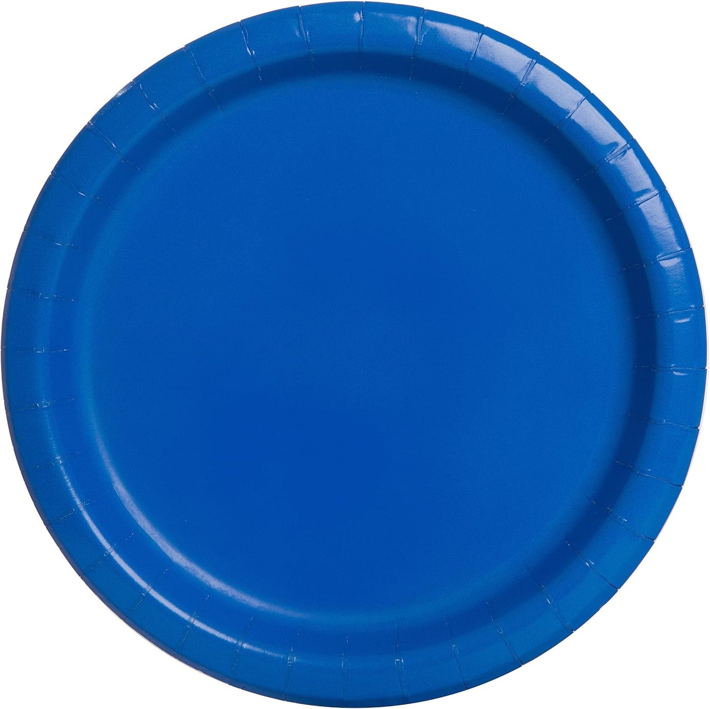 Royal Blue Round 9" Plates 8ct