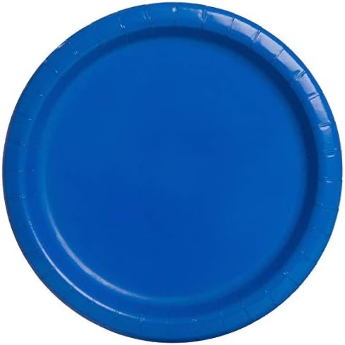 Royal Blue Round 7" Plates 8ct