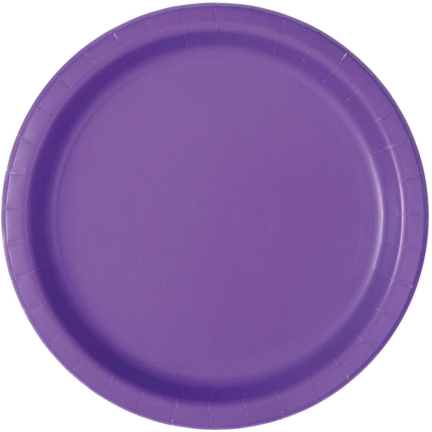 Neon Purple Round 7" Plates 8ct