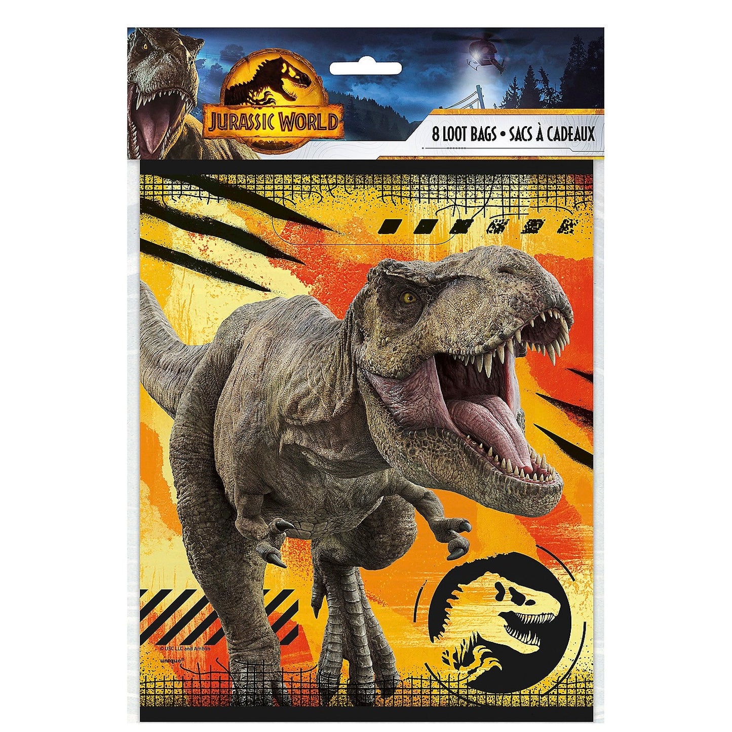 Jurassic World 3 Loot Bags 8ct
