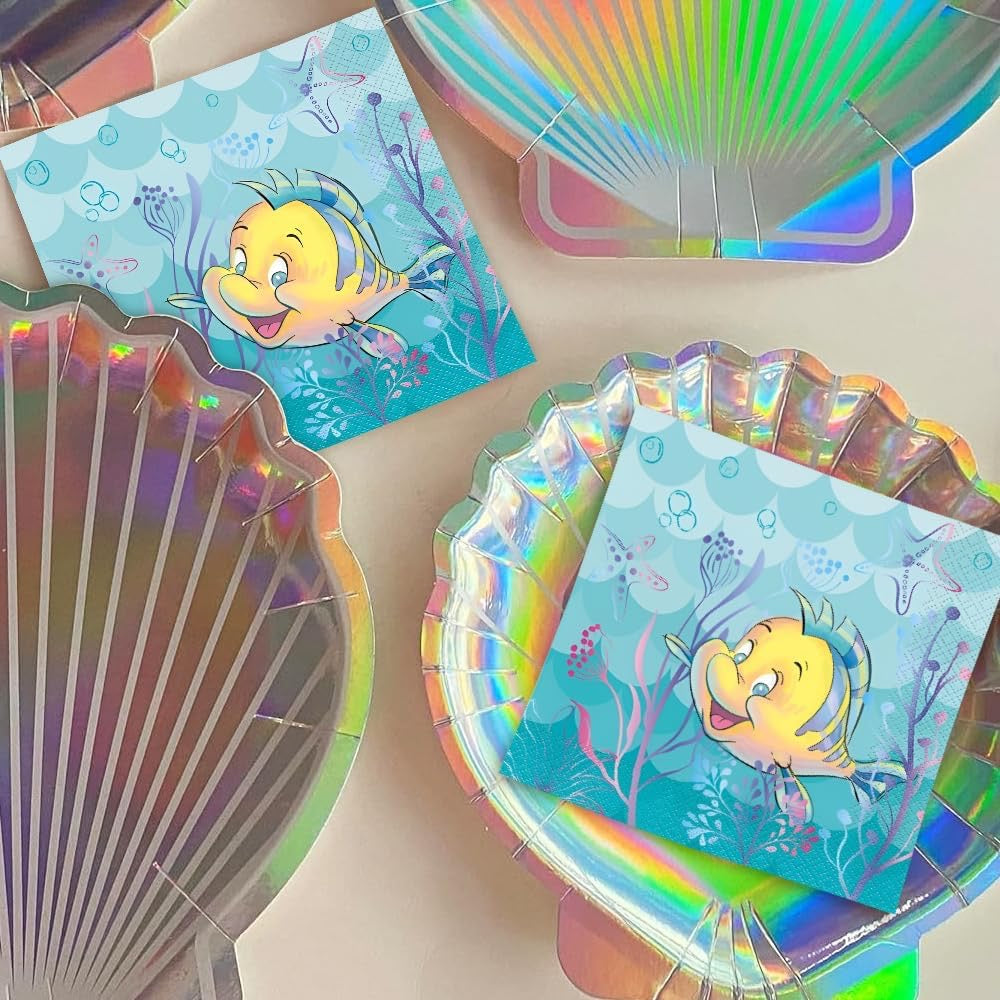 Little Mermaid Lunch Napkins 16ct