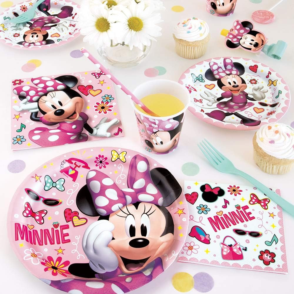Minnie Mouse Round 7" Plates 8ct