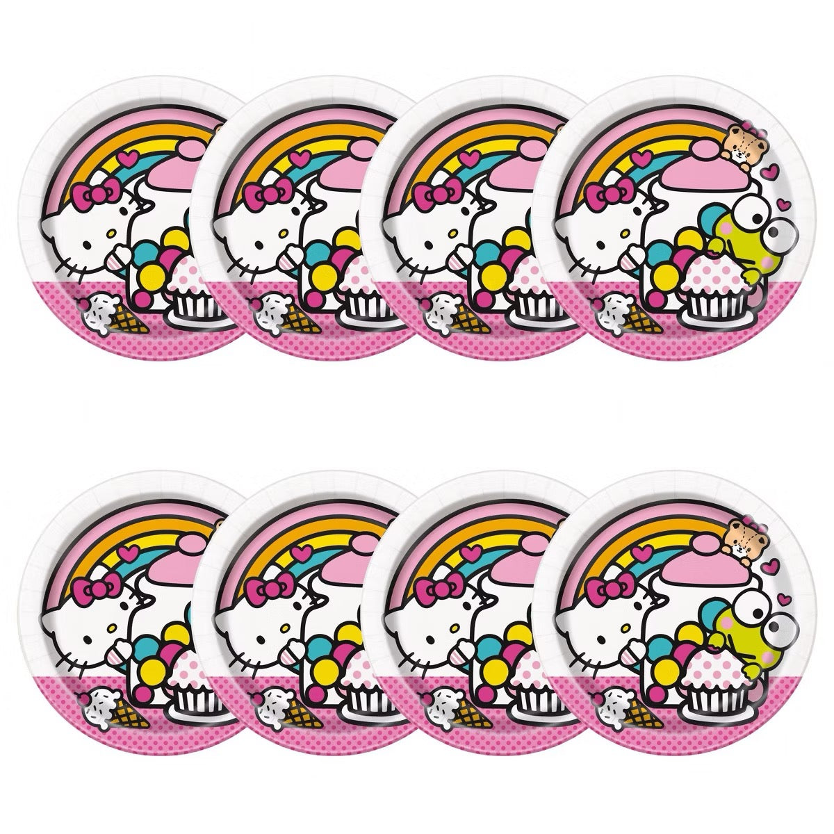 Hello Kitty and Friends Round 7" Plates 8ct