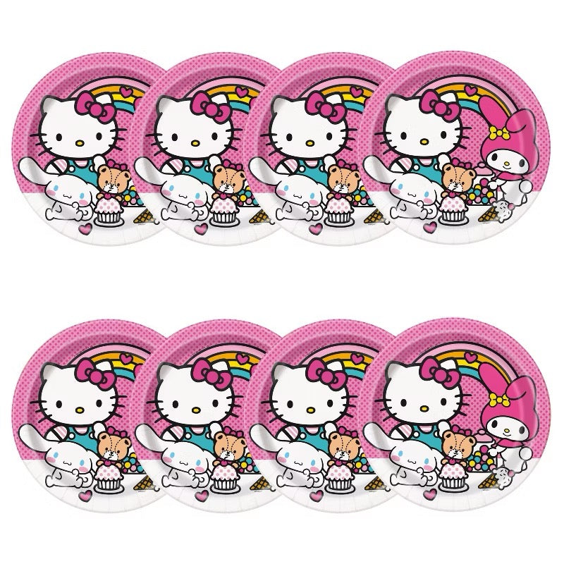 Hello Kitty and Friends Round 9" Plates 8ct