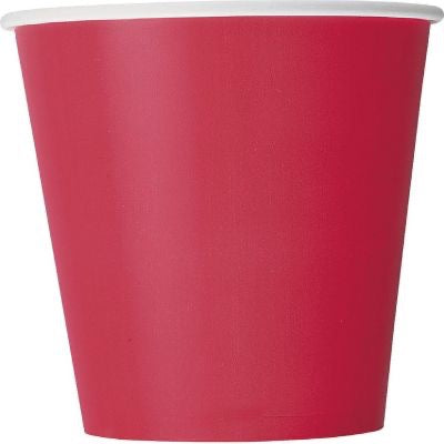 Ruby Red 9oz Paper Cups 8ct