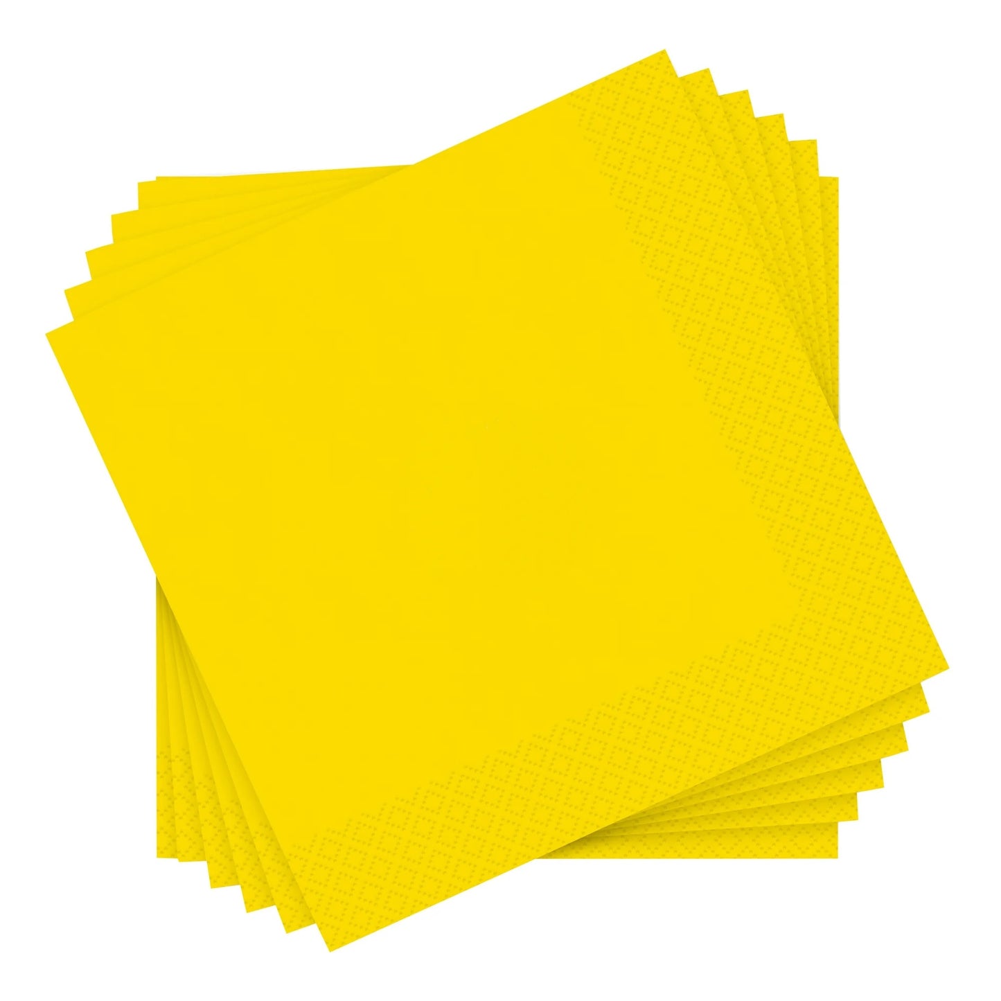 Neon Yellow Solid Lunch Napkins 20ct