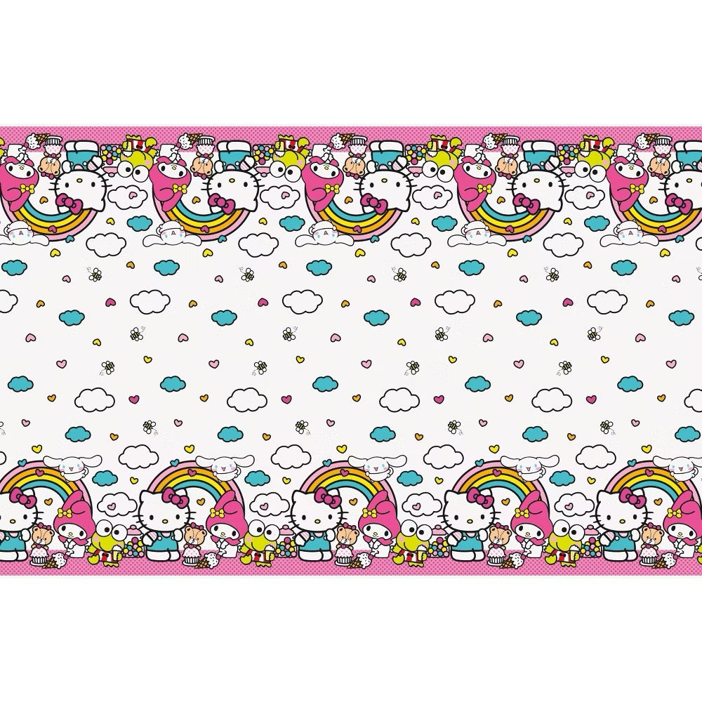 Hello Kitty and Friends Rectangular Plastic Table Cover 54"x84"