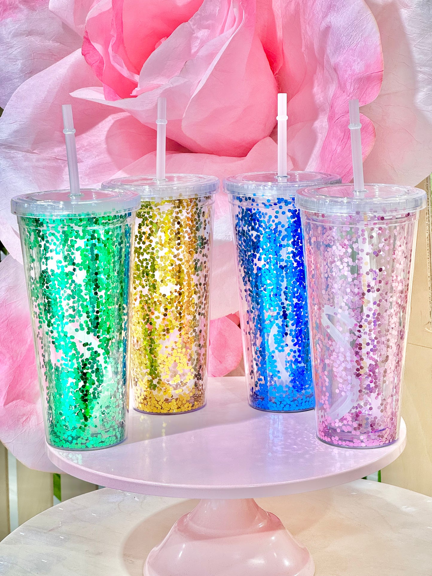 MA033 Glitter Cup 450ml - Purple