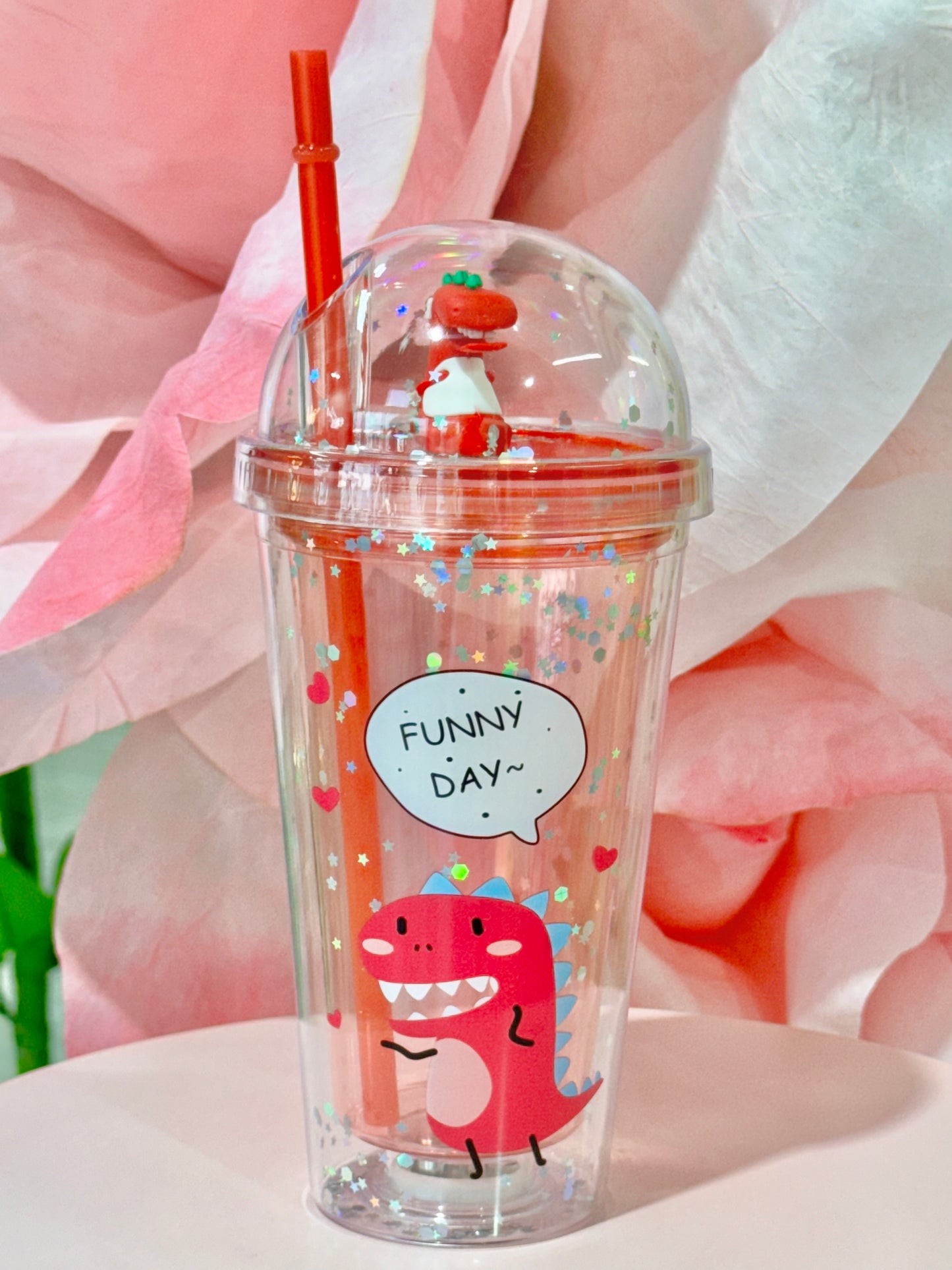 MA041 Dino Cup with Light 450ml - Red