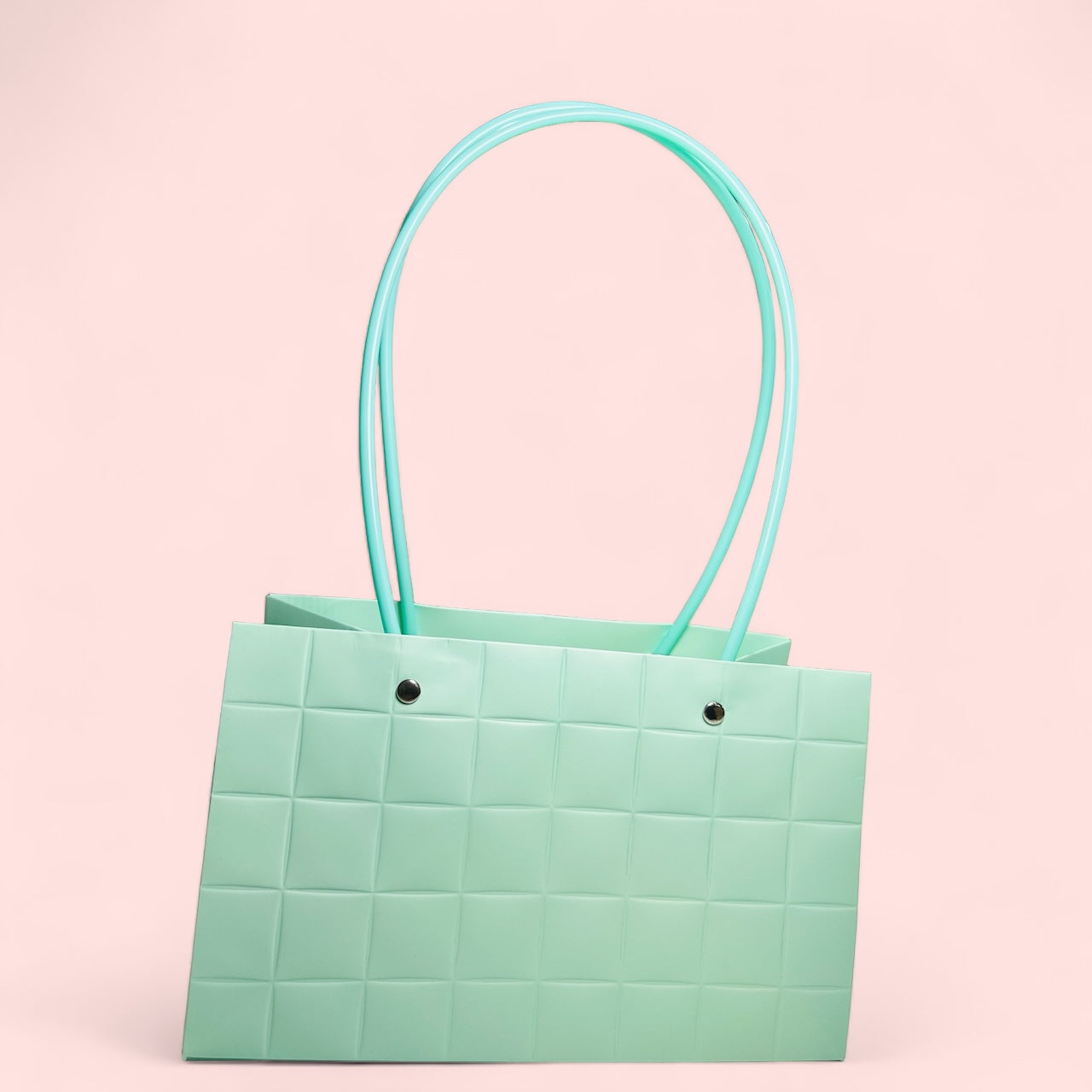 MA101 Kraft Paper Bag With Handle x 10 Pcs - Green