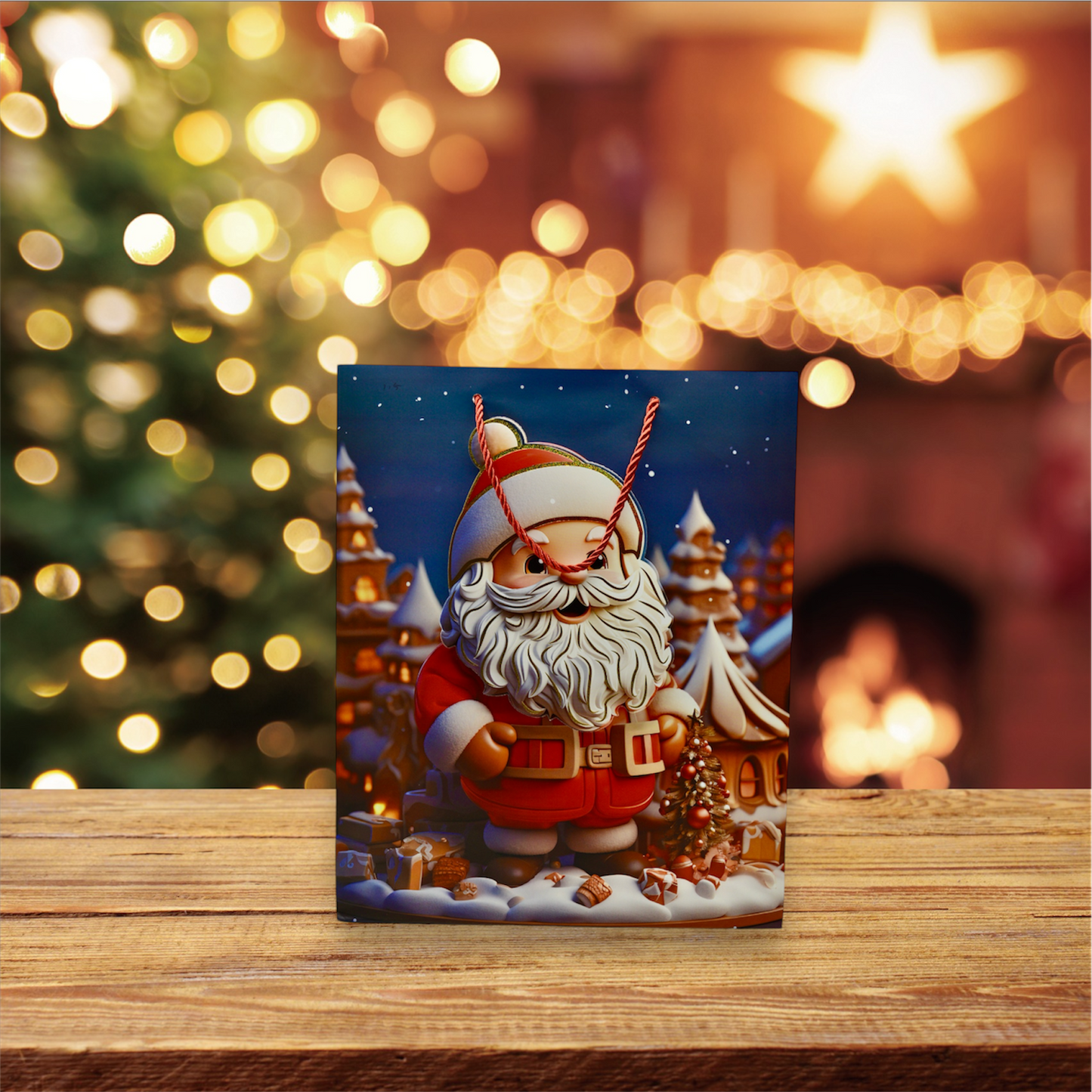 MA268-2 Xmas Santa Gift Bag 26X32X10cm