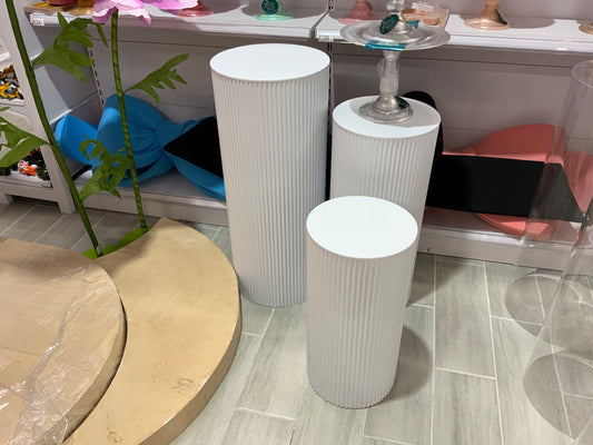 MA414 Metallic and Corrugated Cake Stand x 3Pcs