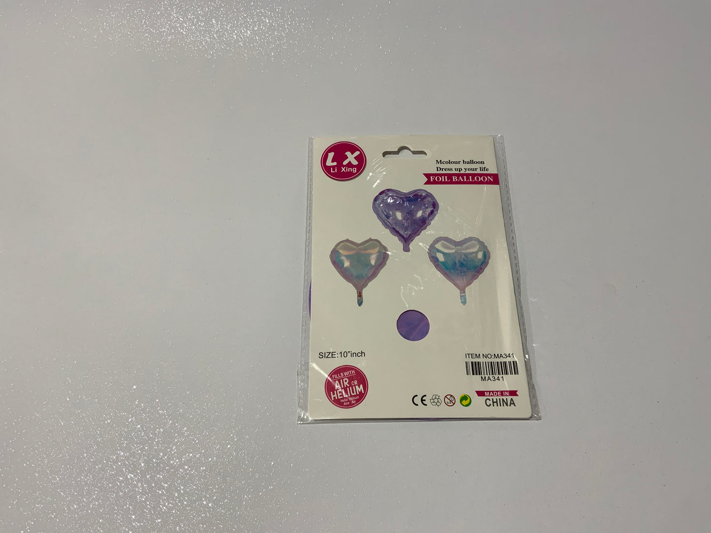 MA341 Iridescent Shape Balloon 10"