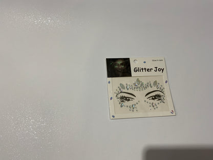 MA454 Glow-in-the-Dark Gems Face Art Sticker