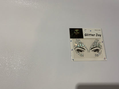 MA454 Glow-in-the-Dark Gems Face Art Sticker