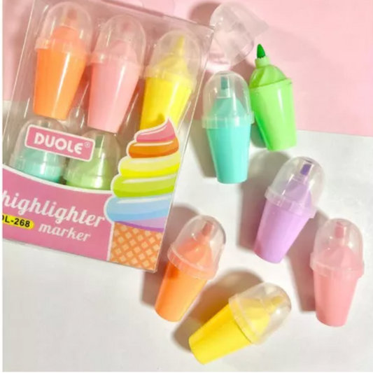 DL-268 Ice Cream Highlighter x 6 Pcs