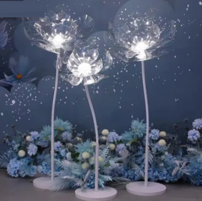 MA108-2 Ligth Medium Clear Acrylic Flower