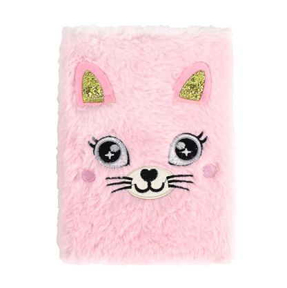 MA063 fluffy Cat Fur Notebook