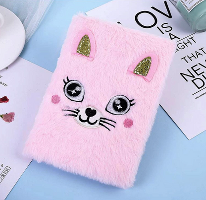 MA063 fluffy Cat Fur Notebook